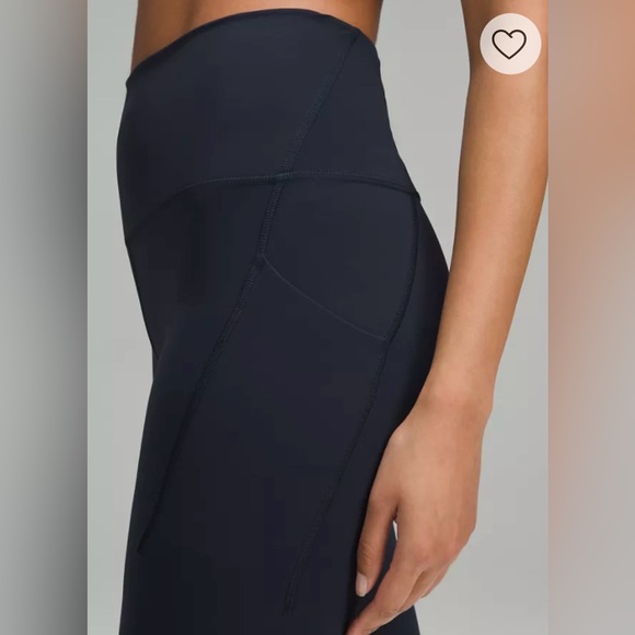 NEW Lululemon Wunder Train Navy Blue High-Waisted Leggings Tights 25” Pockets 14 - Picture 3 of 6